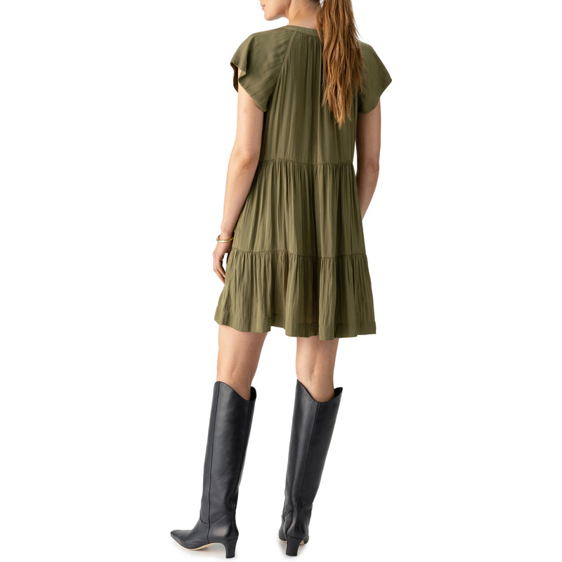 Sanctuary - Modern Babydoll Dress in Burnt Olive