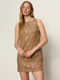 Sanctuary - Better Place Embellished Dress in Toasted Coconut