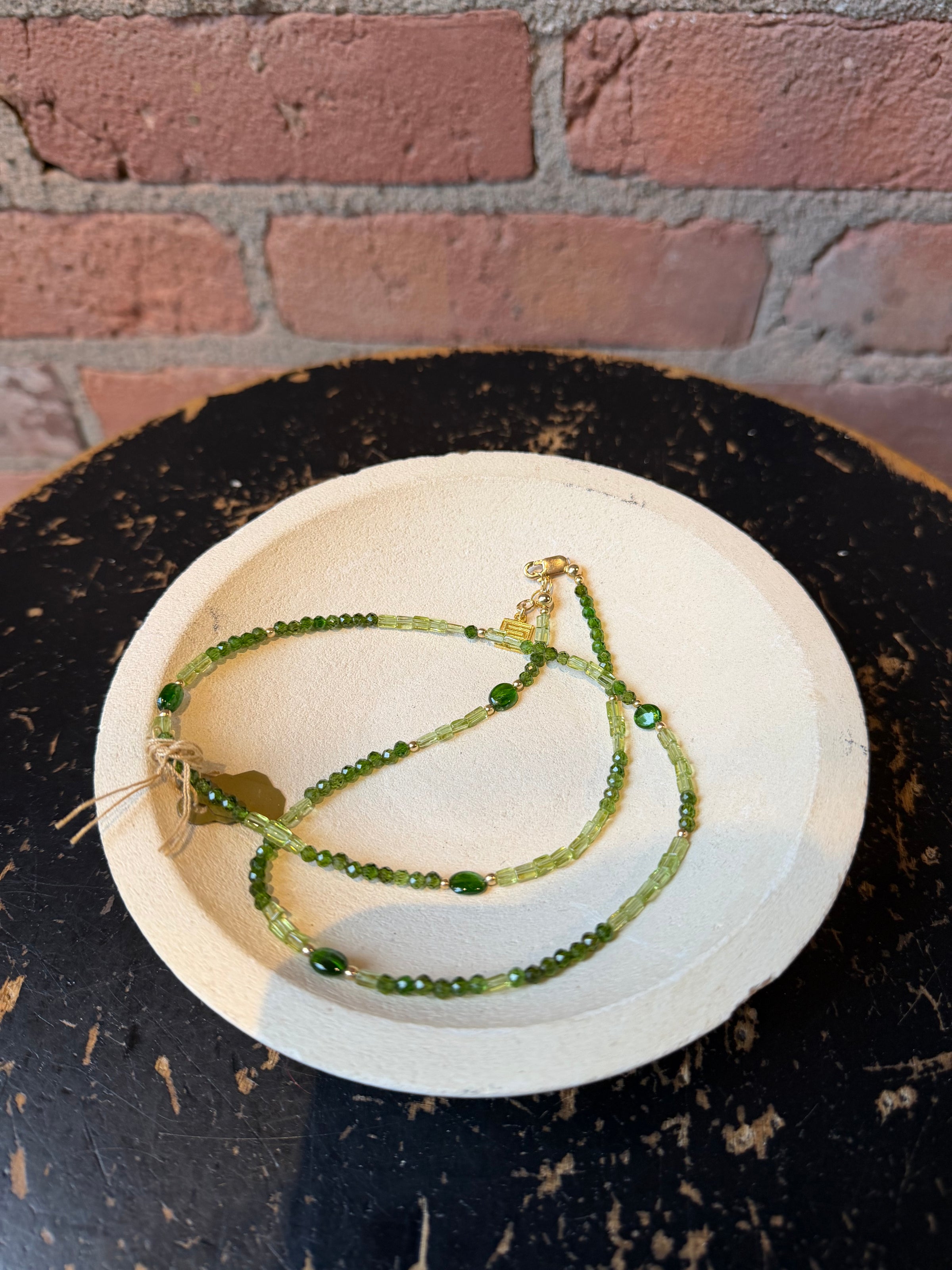 Studio Skanda by Mary Wakefield - Chrome Diopside with Peridot Necklace
