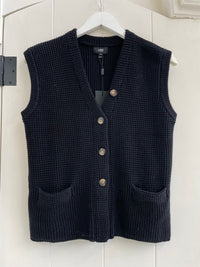 LINE Knitwear - Olive Knit Vest