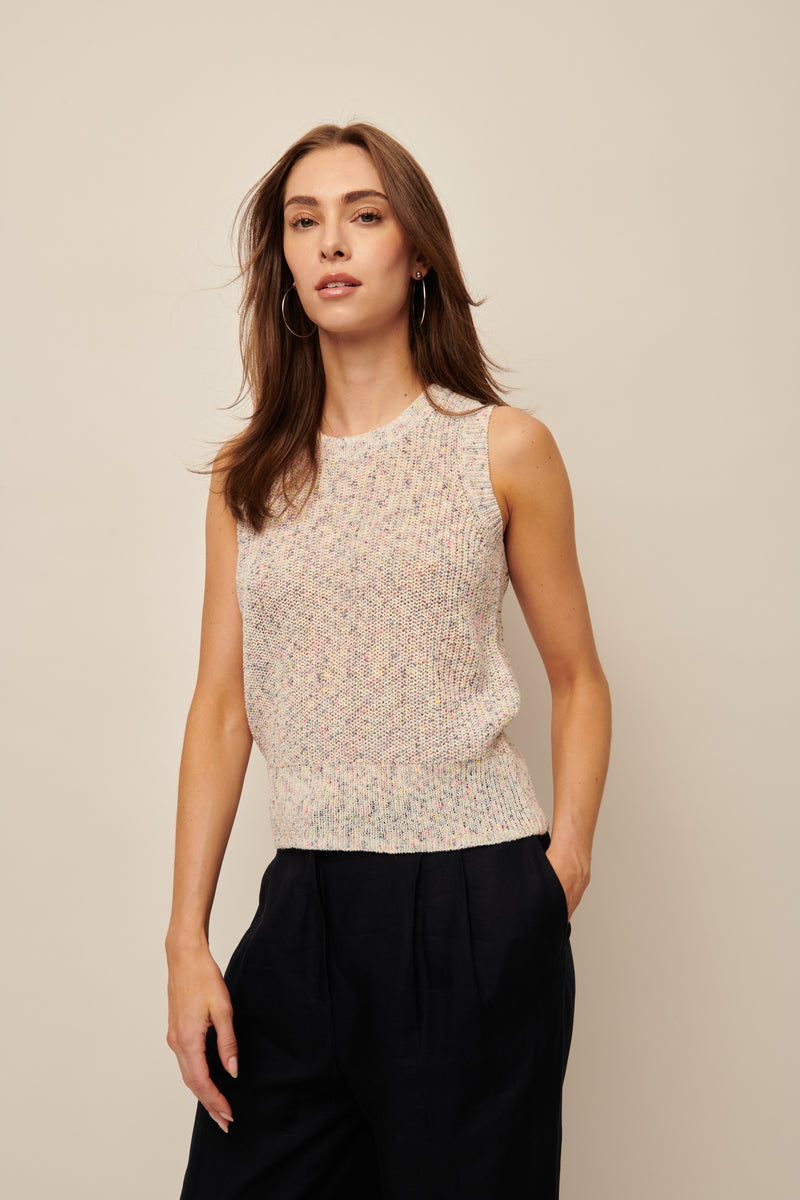 LINE Knitwear - Charlee Knit Top in Opalescent