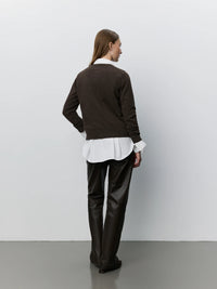 Sofie Schnoor -CISSESW Cardigan in Brown Fudge
