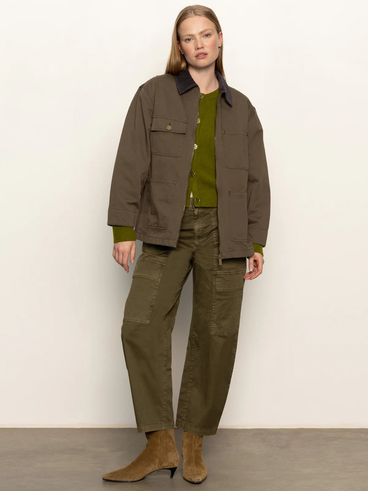 Sanctuary - Barn Jacket in Burnt Olive
