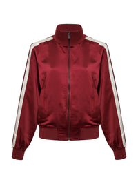 Sanctuary - Satin Track Jacket in Crimson
