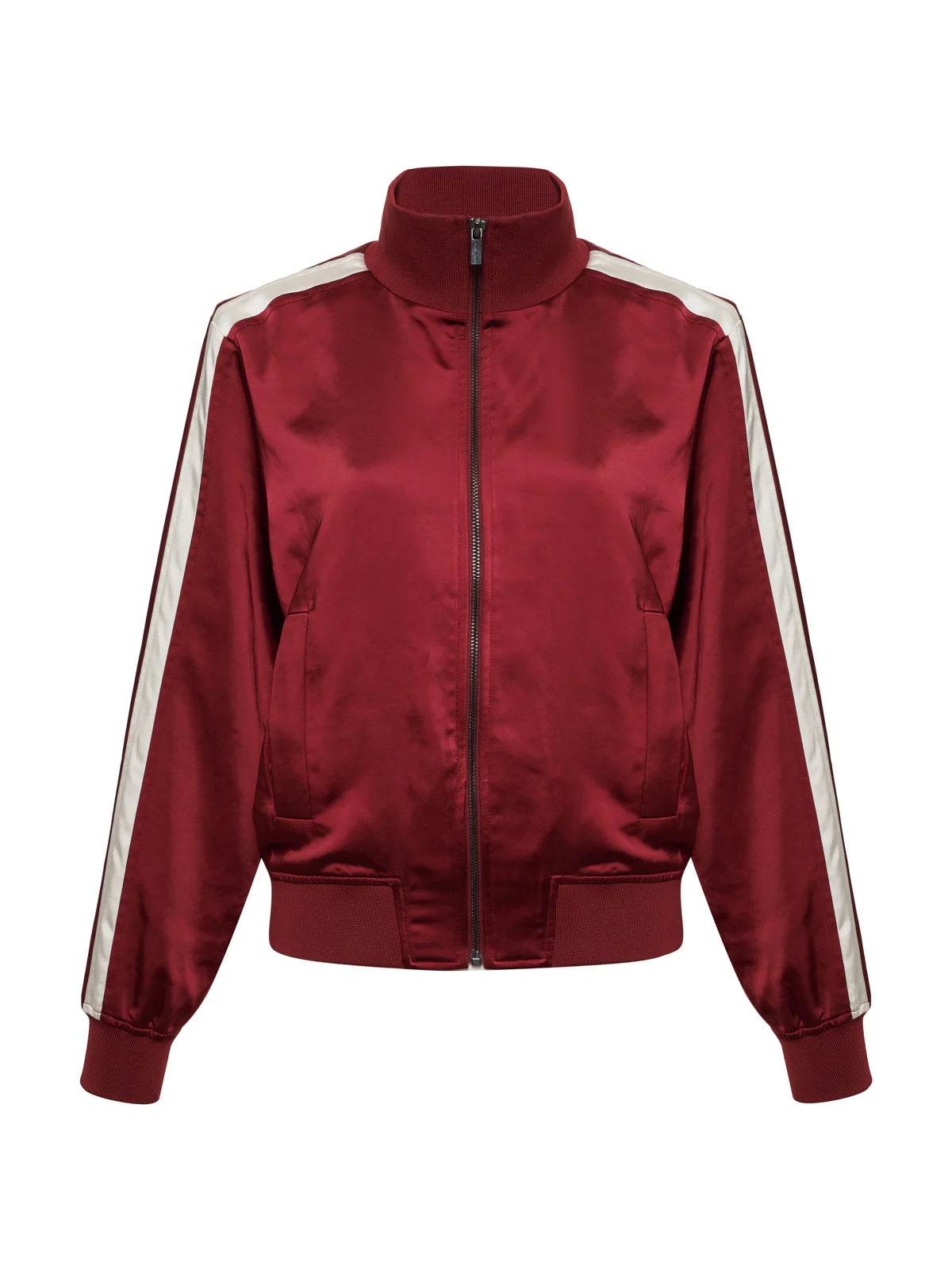 Sanctuary - Satin Track Jacket in Crimson