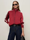 Sanctuary - Satin Track Jacket in Crimson