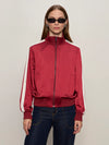 Sanctuary - Satin Track Jacket in Crimson