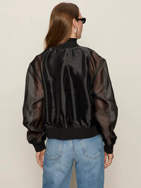 Sanctuary - Shane Organza Bomber in Black