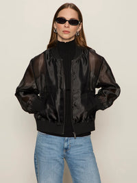 Sanctuary - Shane Organza Bomber in Black