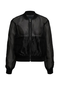 Sanctuary - Shane Organza Bomber in Black