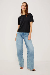 Rails - Cotton Cashmere T-Shirt in Black