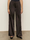 Sanctuary - Modern Satin Trouser in Black