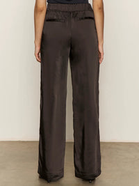 Sanctuary - Modern Satin Trouser in Black