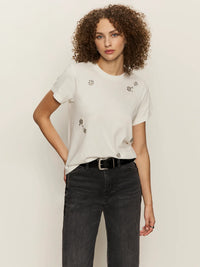 Sanctuary - Embellished Tee in White