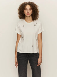 Sanctuary - Embellished Tee in White