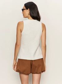 Sanctuary - Nothing Extra Knit Vest in Chalk