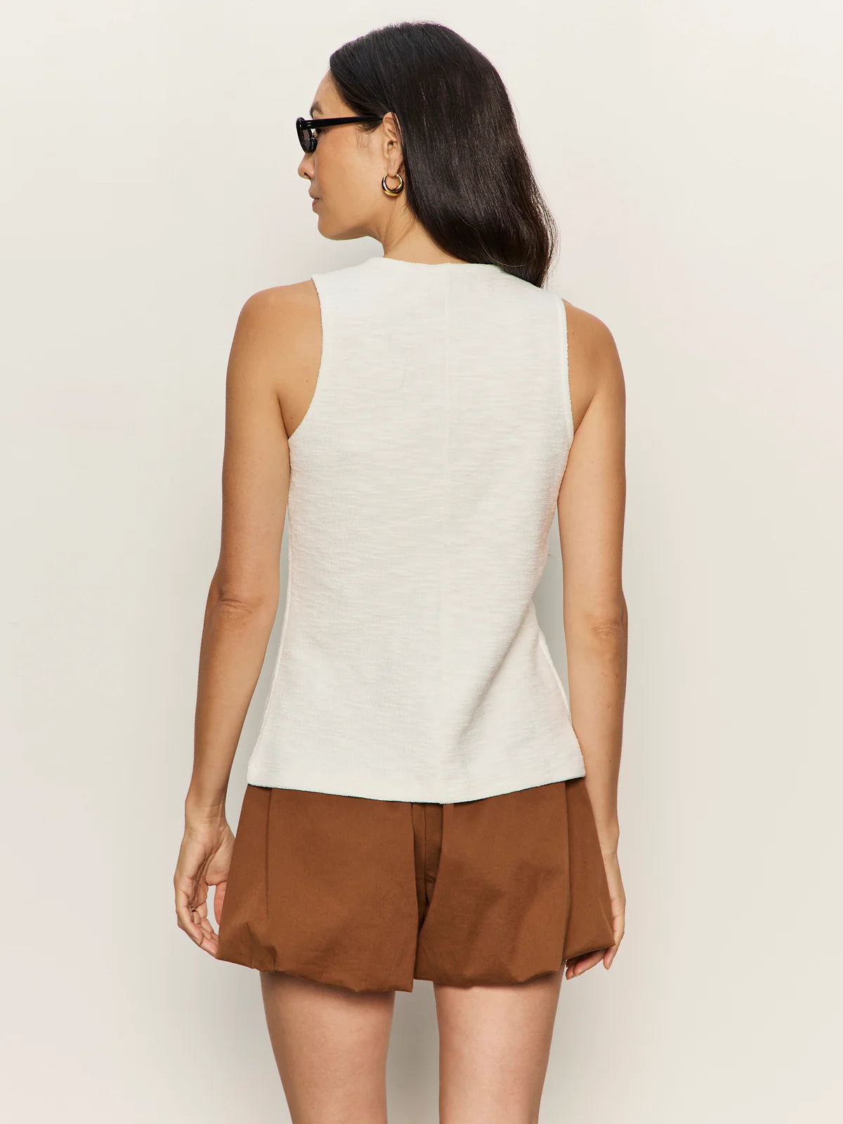 Sanctuary - Nothing Extra Knit Vest in Chalk