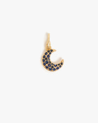 Clare V. - Crescent Charm in Sapphire/Clear