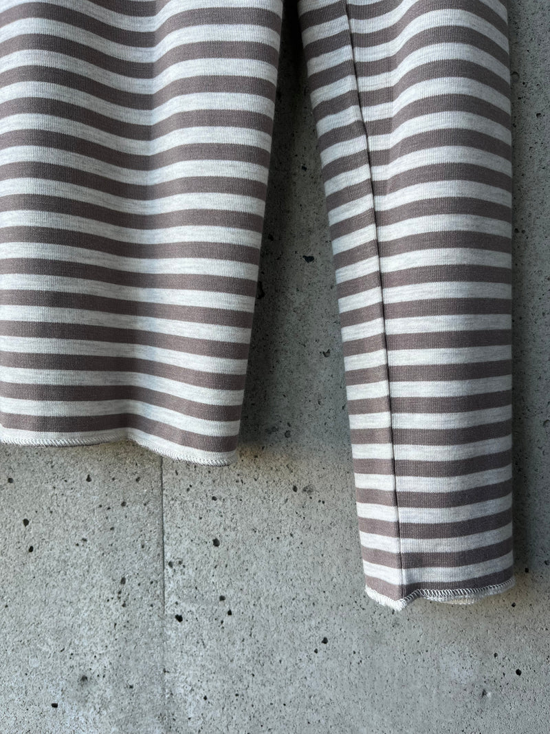 Splendid - Long Sleeve Bamboo Tee in Pale Oak Heather/Cedar Brown