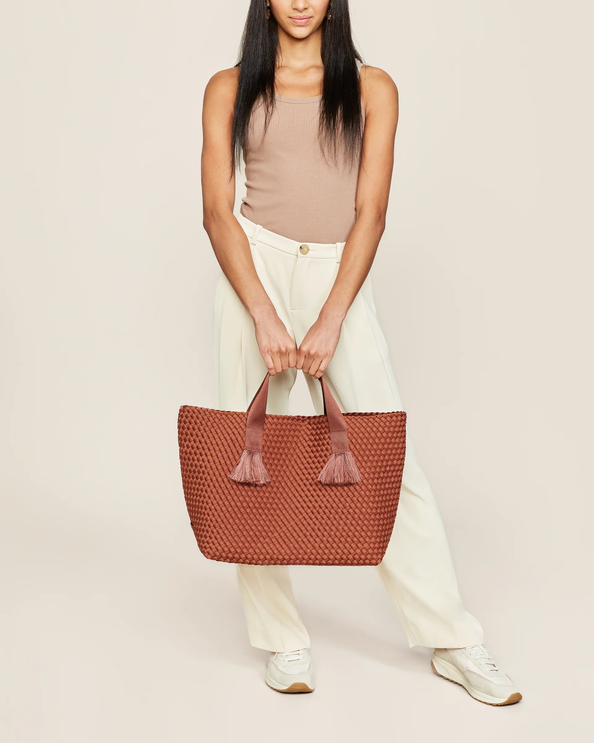 NAGHEDI - Tulum Large Tote - Adobe