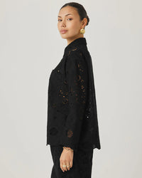 Splendid - Cella Jane Collection - Eyelet Button Down Shirt
