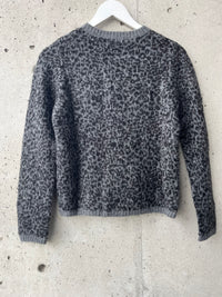 YERSE - Jacquard Cardigan in Leopard