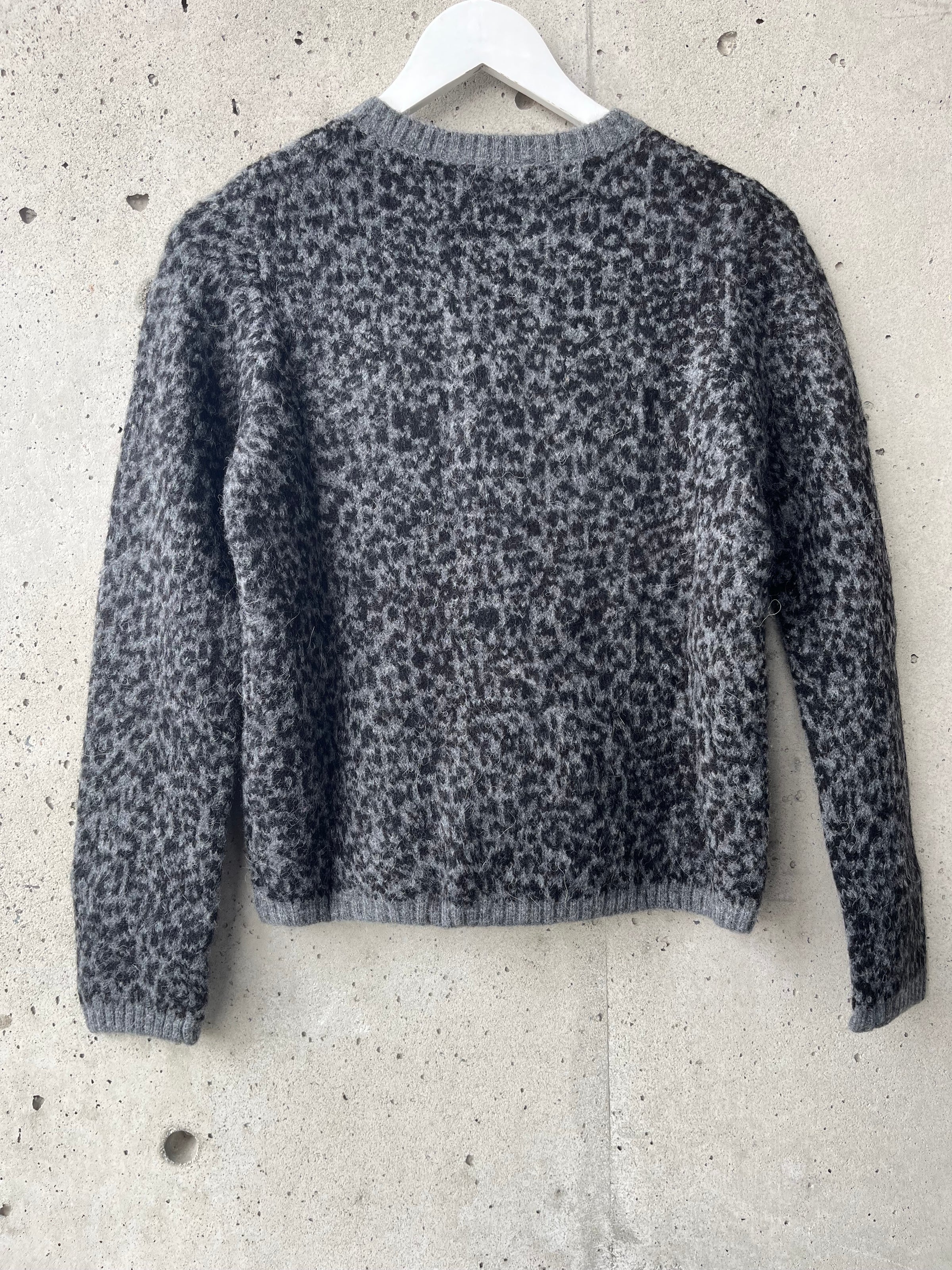 YERSE - Jacquard Cardigan in Leopard