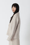 Lyla & Luxe - Devin Luxe - Eco Blazer w/ Ribbed Sleeves in Oat