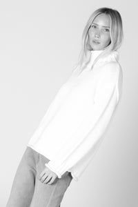 Lyla & Luxe - Dolly - Cotton Chunky Mock Sweater in Soft White