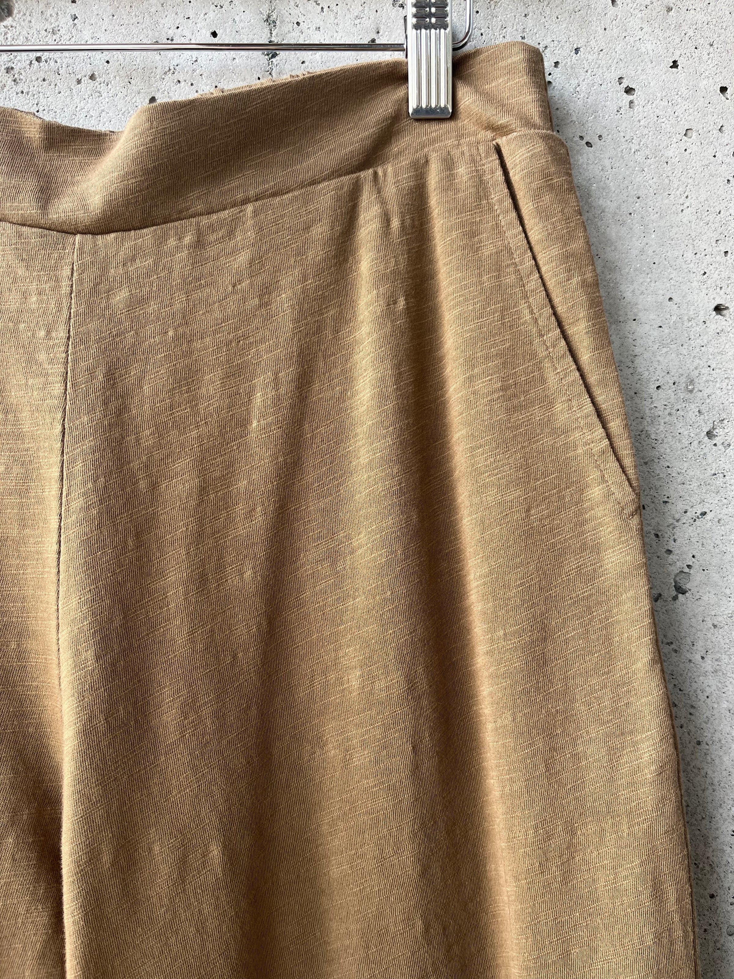 YERSE - Wide Leg Trousers in Peanut