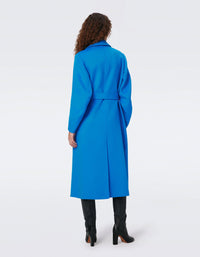 Diane Von Furstenberg - Nene Wool Coat in Bright Blue