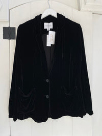 Velvet - Kyla - Silk Velvet Jacket in Black