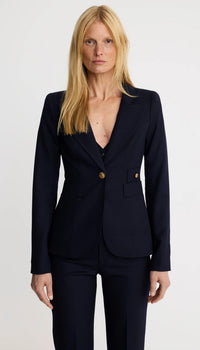 Smythe - Classic Duchess Full Back Blazer in Navy