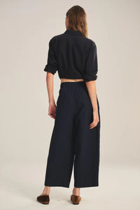 Velvet - Easton - Stripe Rib & Poplin Pant
