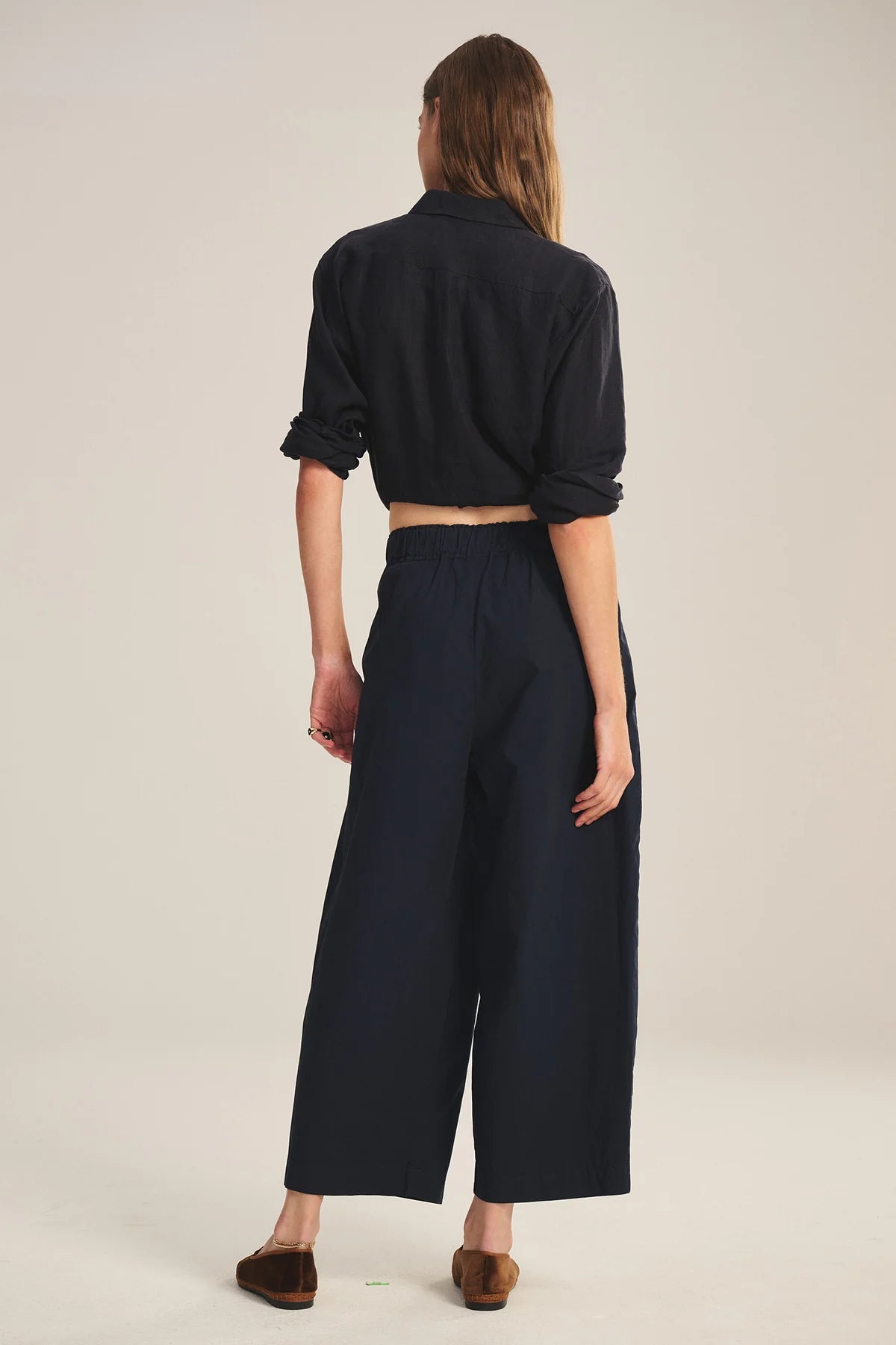 Velvet - Easton - Stripe Rib & Poplin Pant