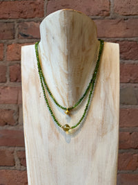 Studio Skanda by Mary Wakefield - Chrome Diopside with Lemon Quartz Necklace