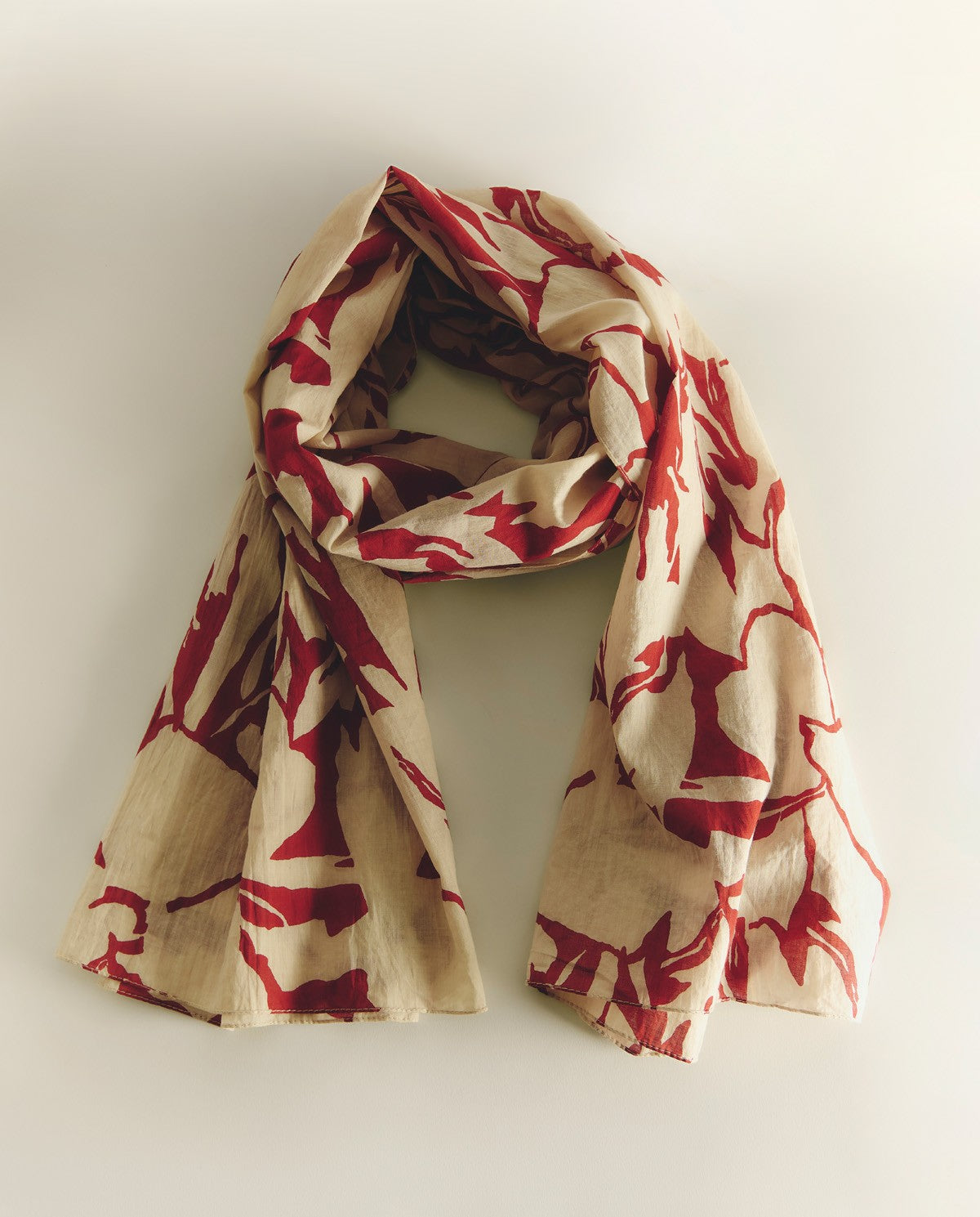 YERSE - Cotton Scarf in Red