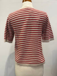 Sanctuary - Sweater Tee in Opal/Raspberry Stripe