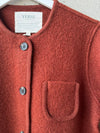 YERSE - Short Boiled-Wool Coat in Oxid