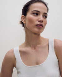 YERSE - Square Neck Top in Ecru