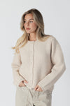 Lyla & Luxe - Ellie Luxe - Eco Crewneck Sherpa Jacket in Sand