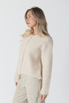 Lyla & Luxe - Ellie Luxe - Eco Crewneck Sherpa Jacket in Sand