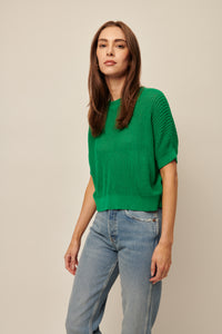 LINE Knitwear - Emersyn - Short Sleeve Knit Pullover