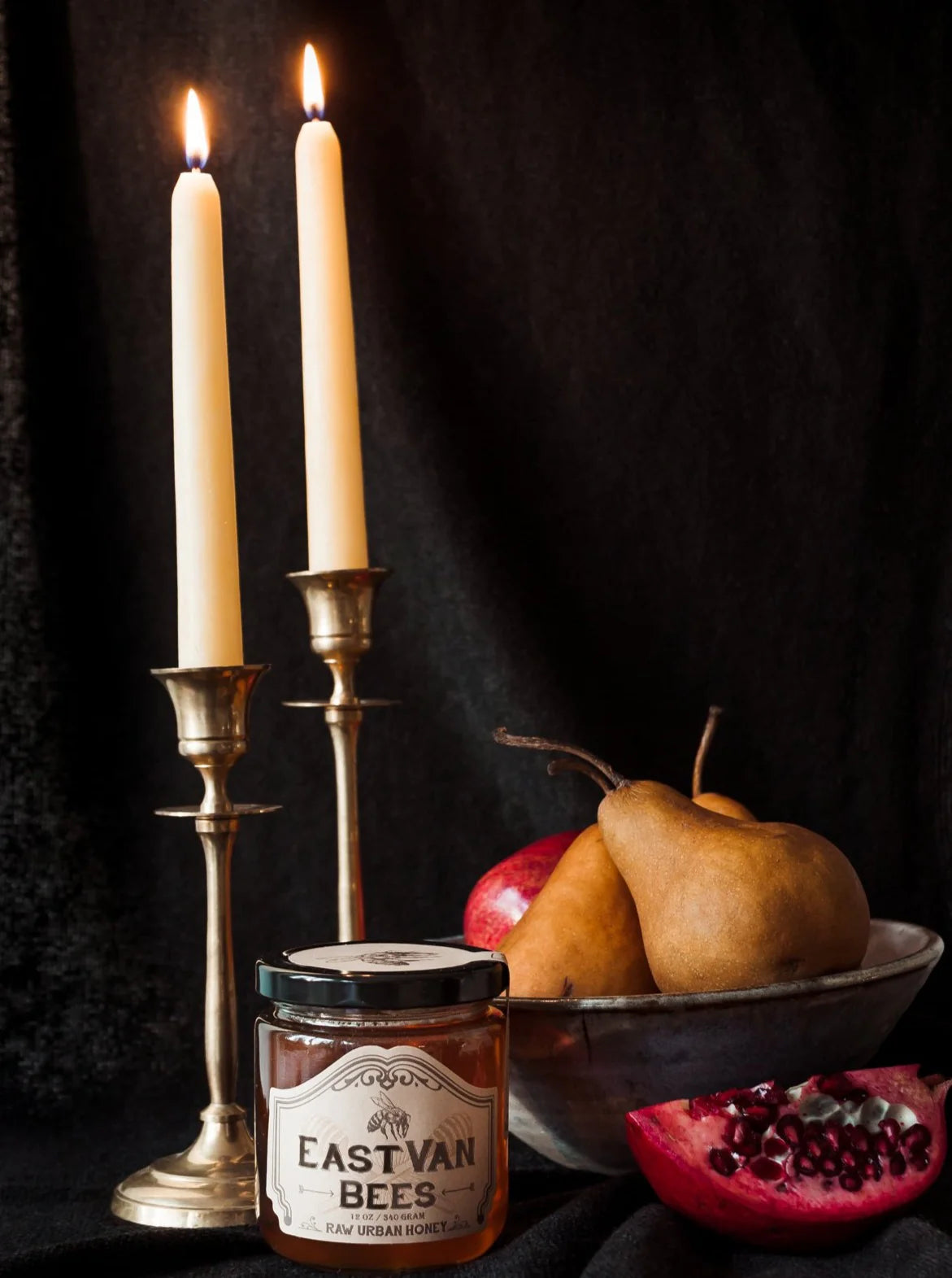 EastVan Bees - Hand-Dipped Beeswax Taper Candles