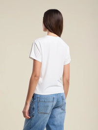 Velvet - Eliora Modal Jersey Top in White