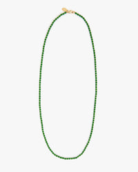 Clare V. - Enamel Barrel Chain Necklace in Emerald