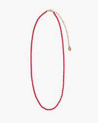 Clare V. - Enamel Barrel Chain Necklace in Poppy