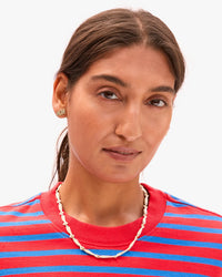 Clare V. - Enamel Sardine Necklace in Cream