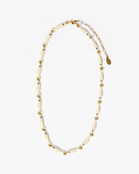 Clare V. - Enamel Sardine Necklace in Cream
