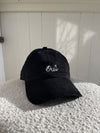 Clare V. - Corduroy Baseball Hat w/ Embroidered Oui in Black